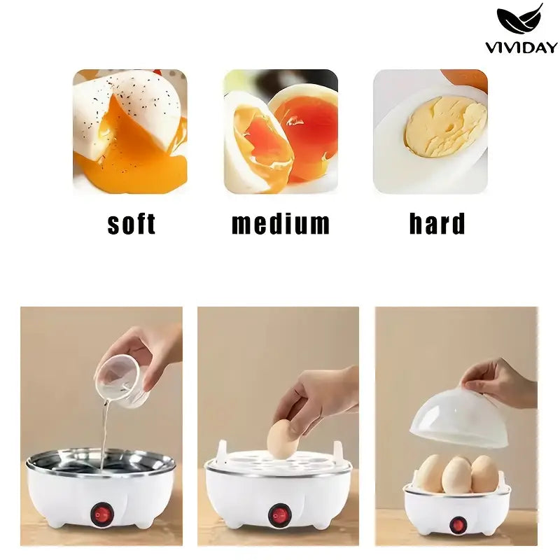 Cocedor Automático de Huevos + estante organizador de 30 uds