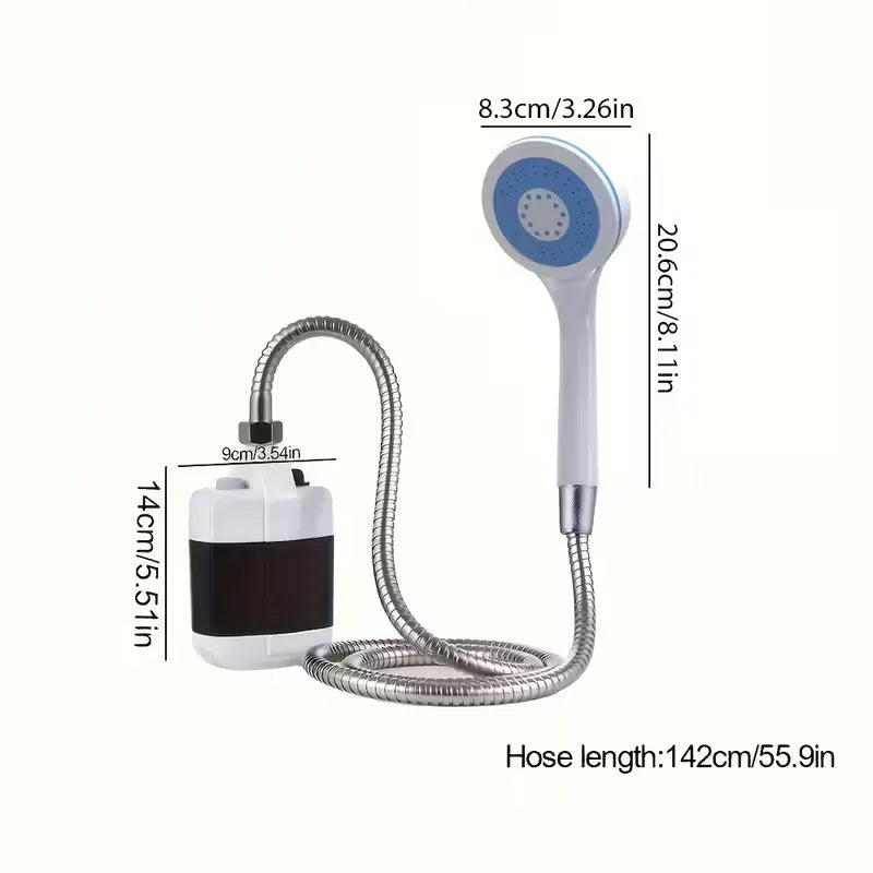 Ducha Portátil Eléctrica USB – ¡Libertad y Frescura en Cualquier Lugar!